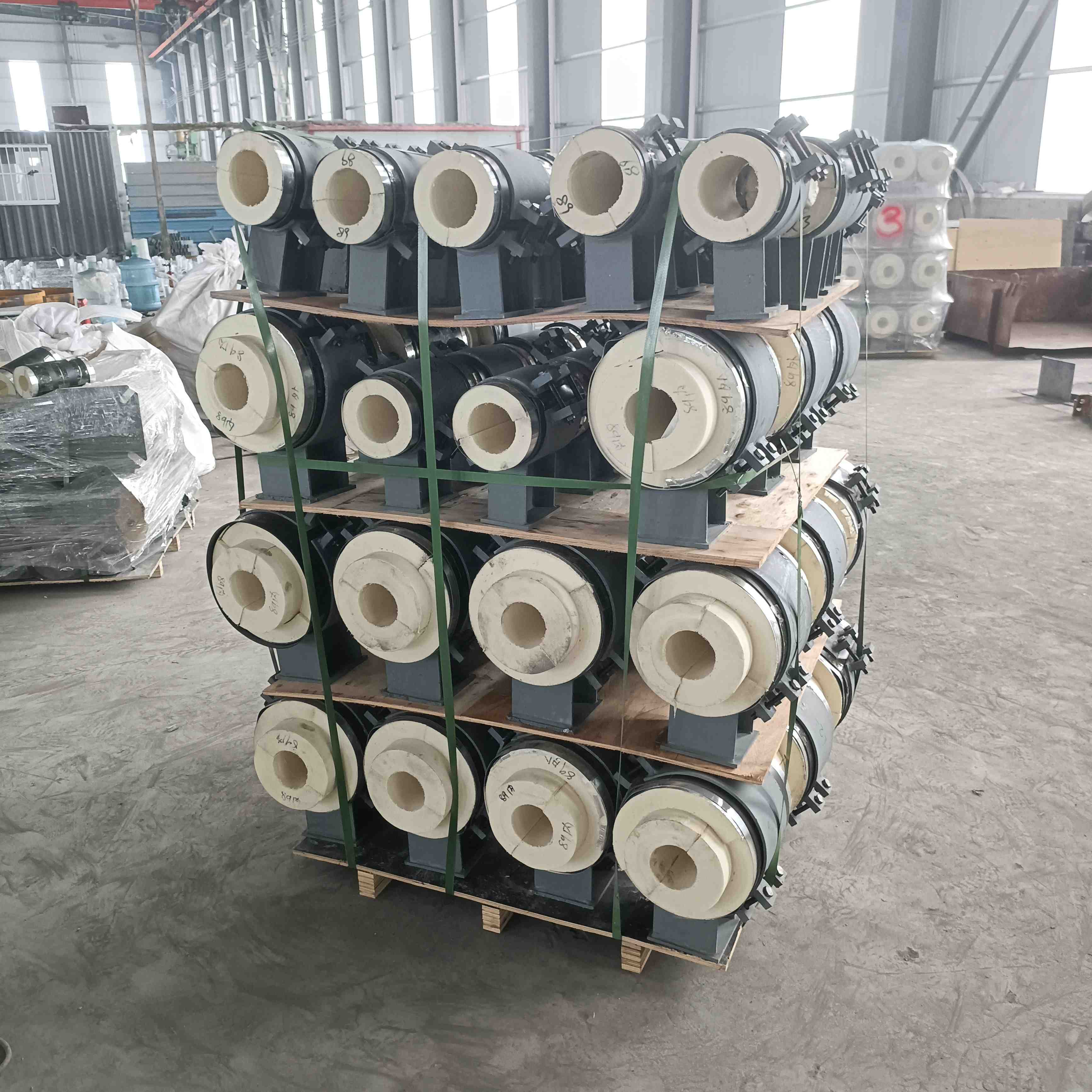 抚顺市聚氨酯管托管夹式管托 - 方案